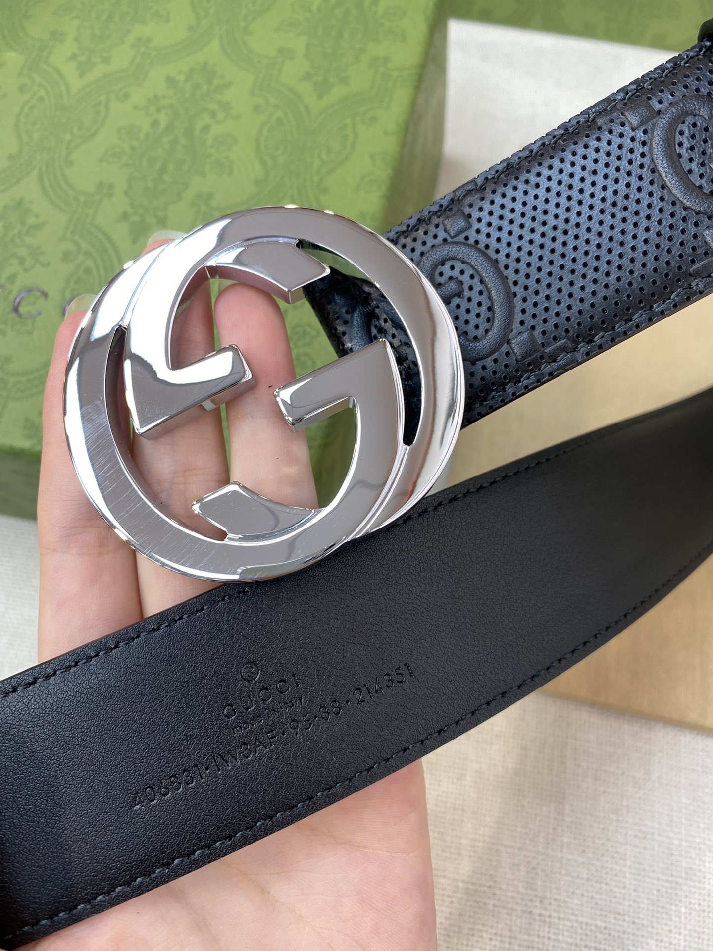 Gucci Male Basic Belt Cow Leather M-l