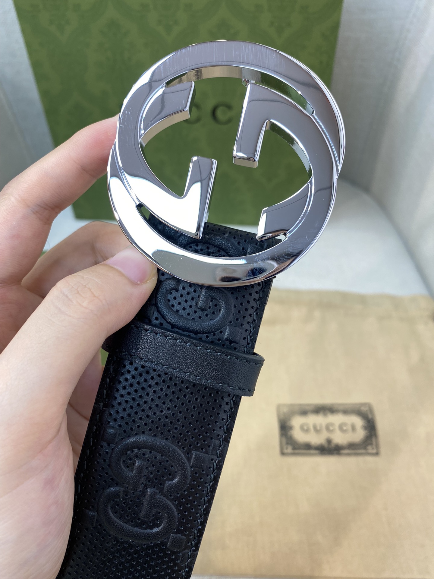 Gucci Male Basic Belt Cow Leather M-l