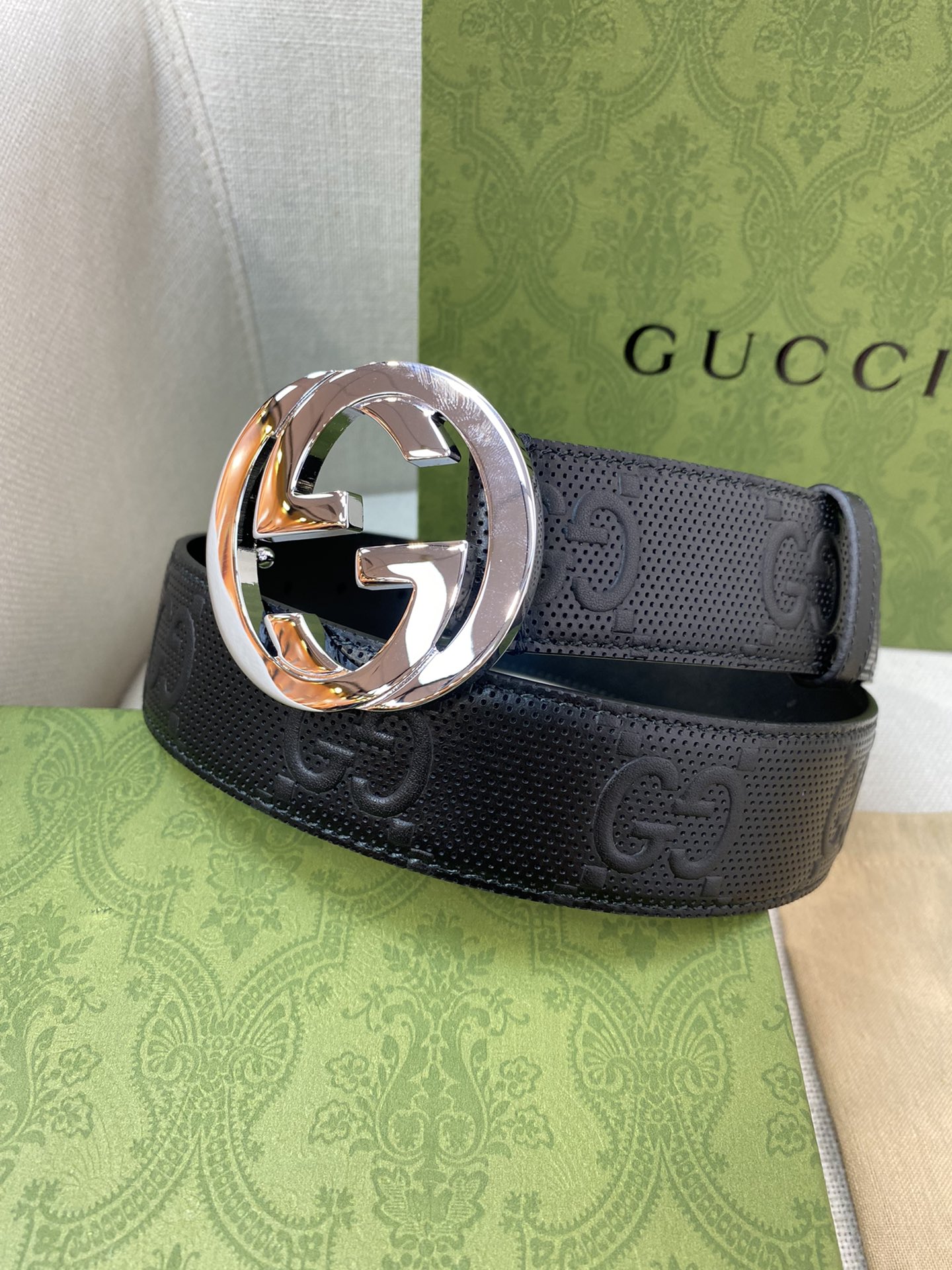 Gucci Male Basic Belt Cow Leather M-l