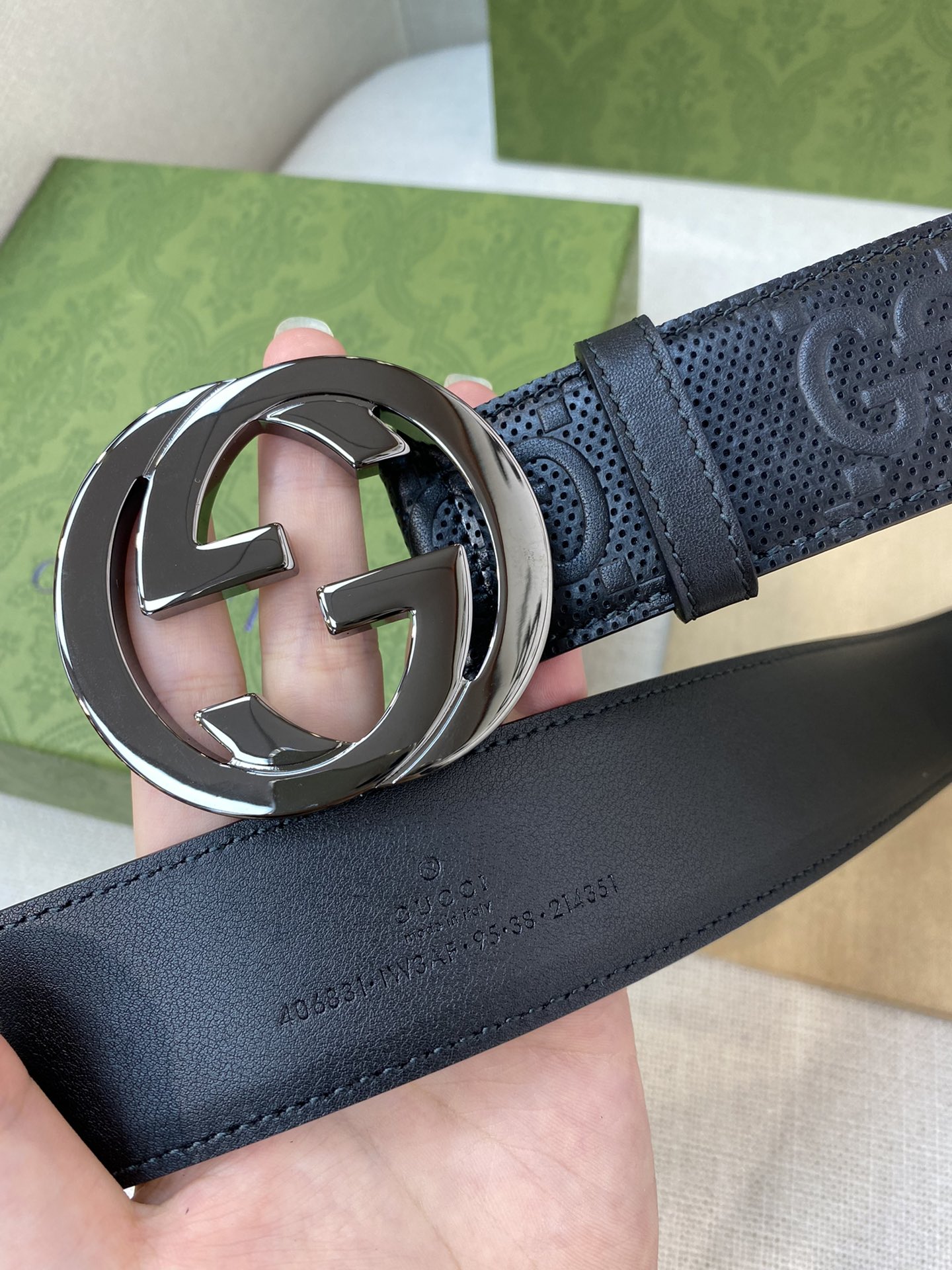 Gucci Male Basic Belt Cow Leather M-l