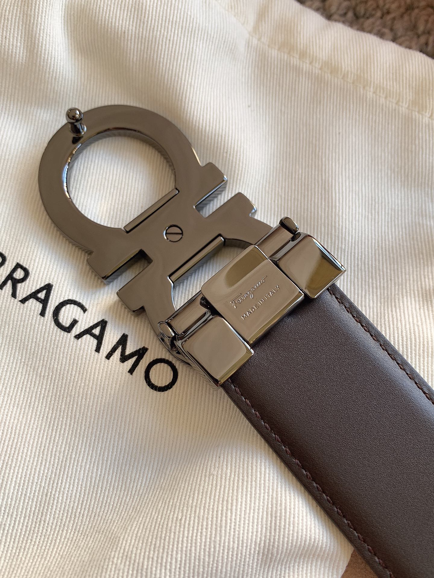 Salvatore Ferragamo Leather Belt