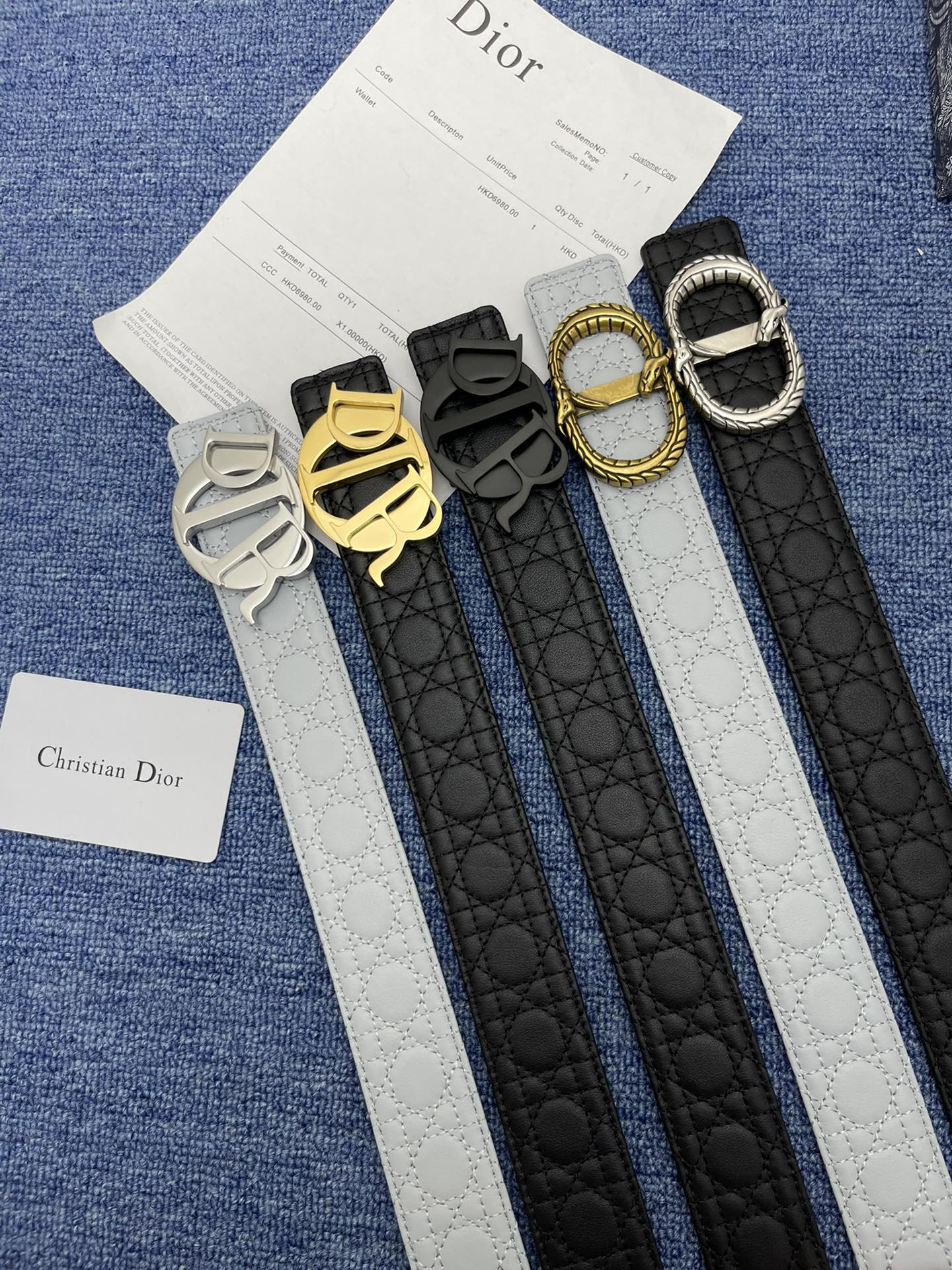 Dior Basic Belt Silver