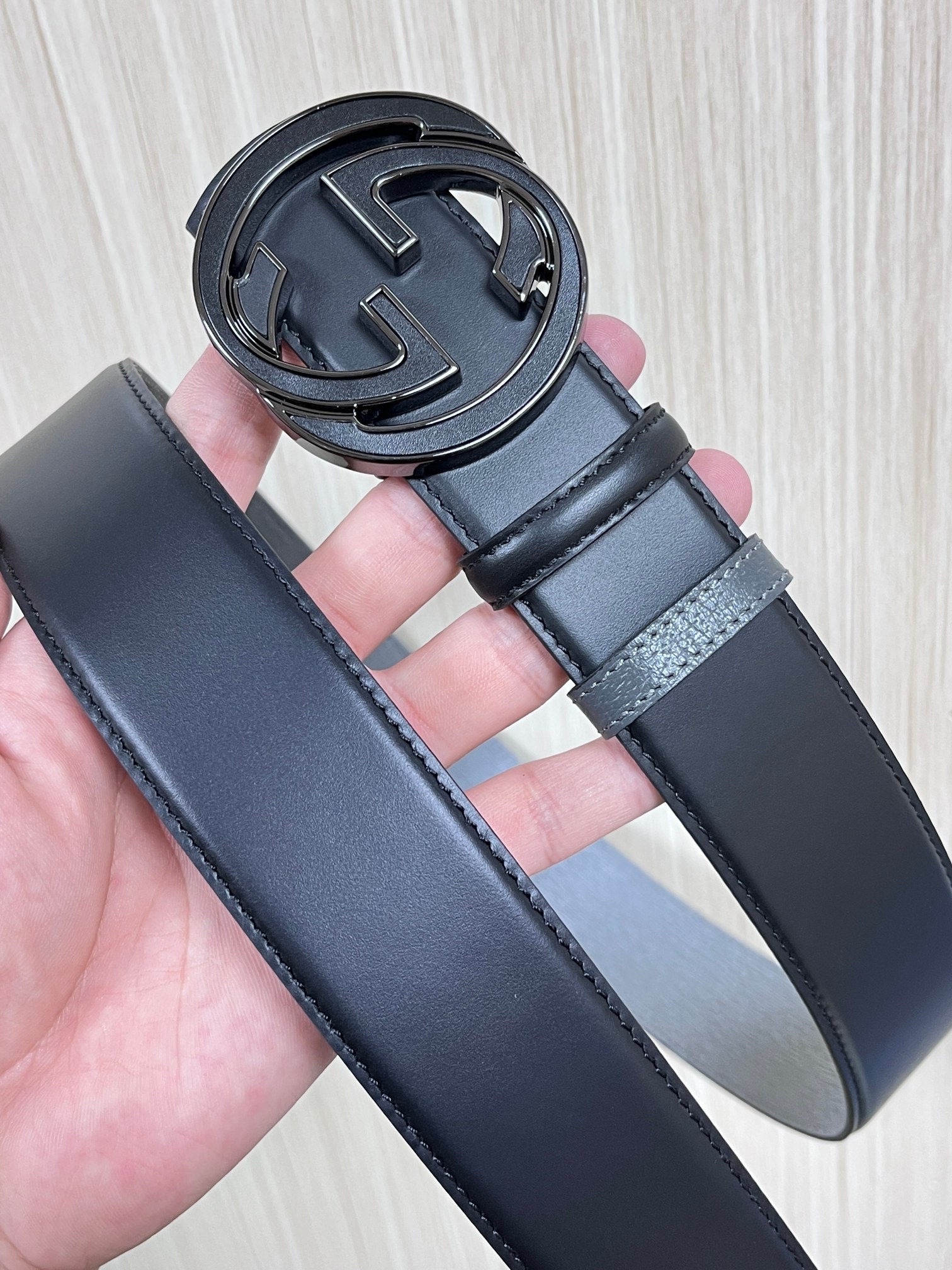 Male Basic Belt Cow Leather Black