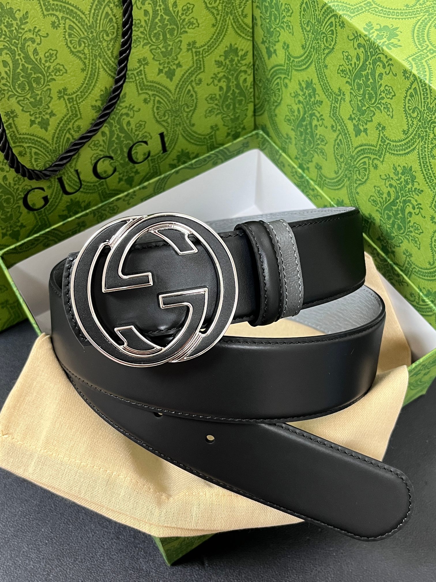 Male Basic Belt Cow Leather Black