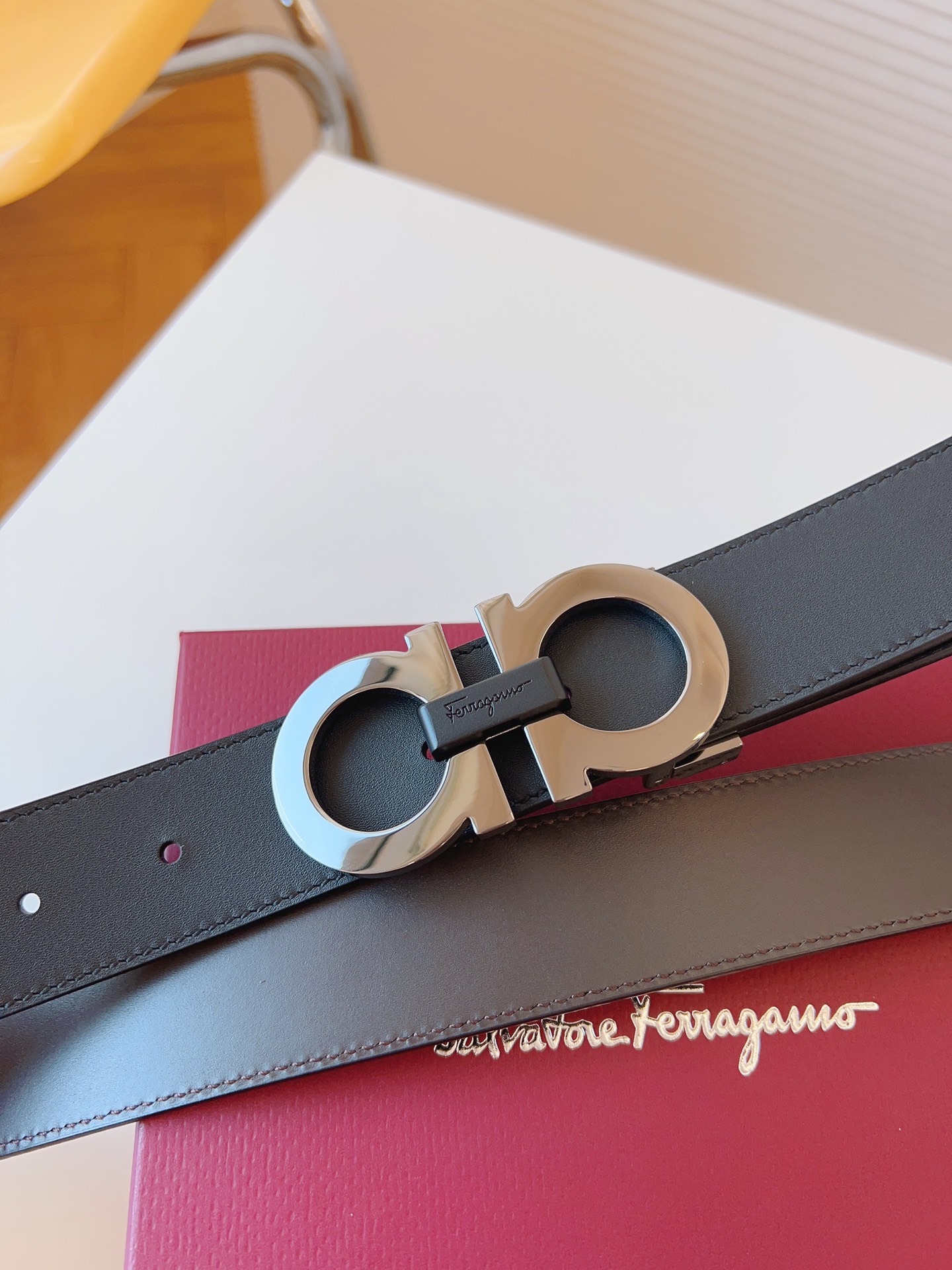Male Leather Belt Cow Leather Adjustable 35mm