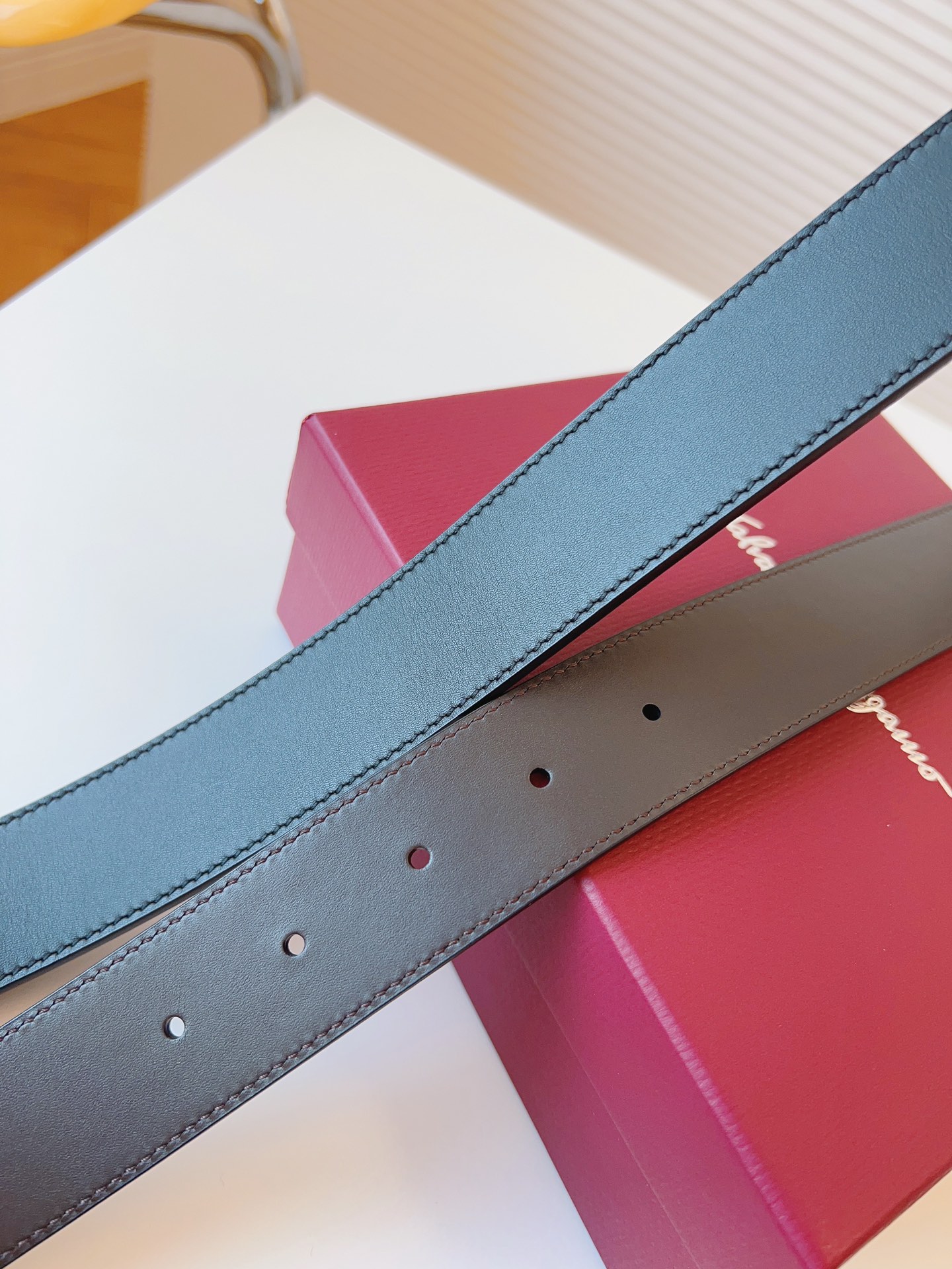 Male Leather Belt Cow Leather Adjustable 35mm