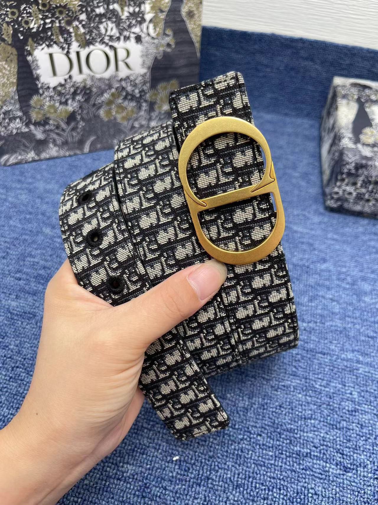 Dior Basic Belt Black Adjustable L