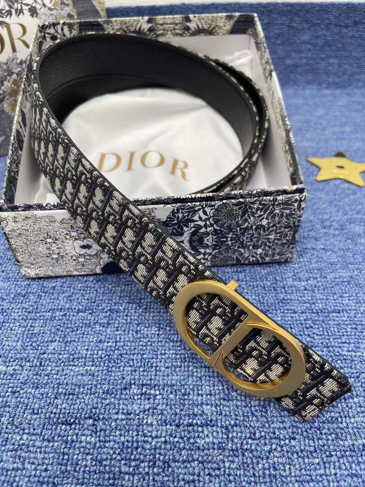 Dior Basic Belt Black Adjustable L