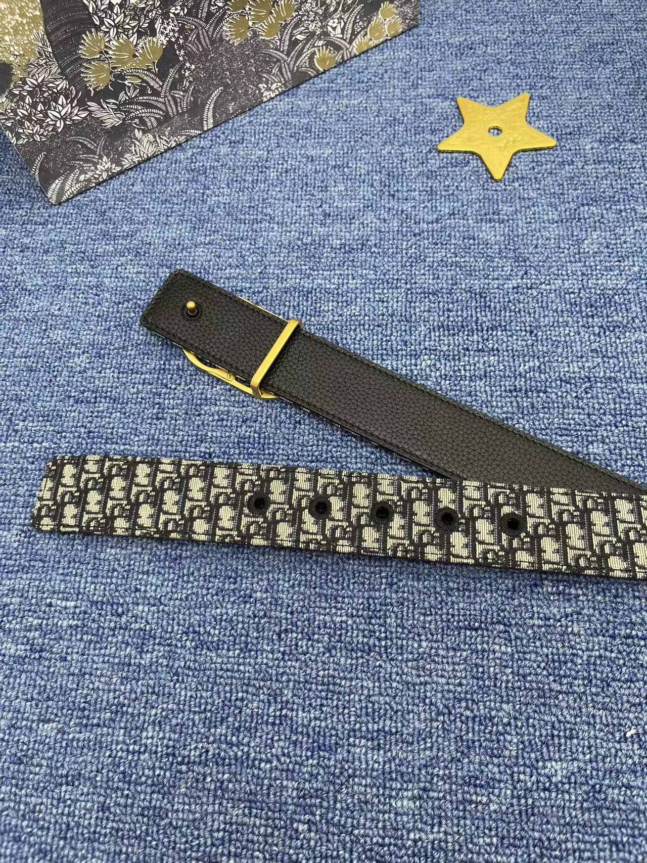 Dior Basic Belt Black Adjustable L