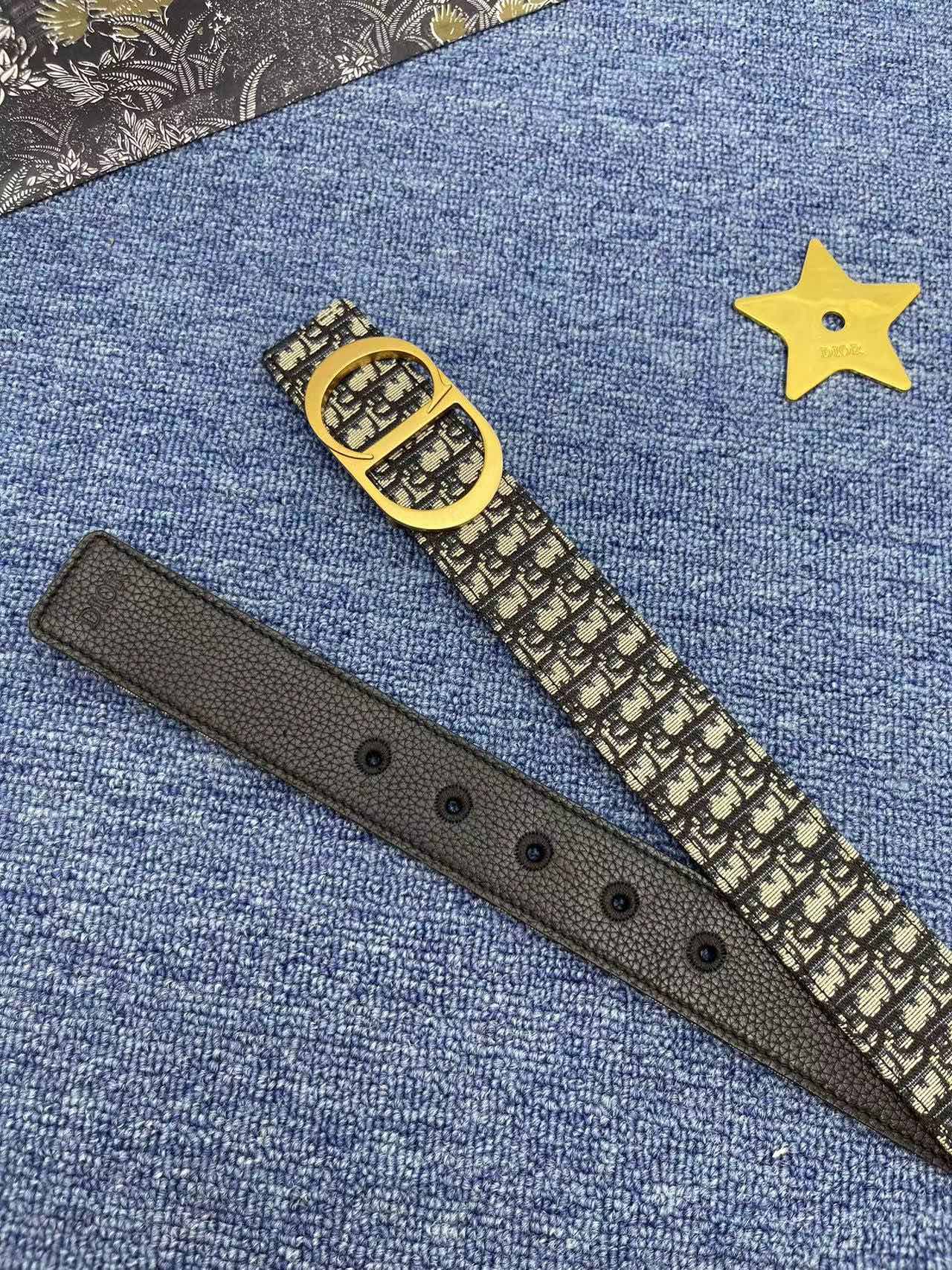 Dior Basic Belt Black Adjustable L