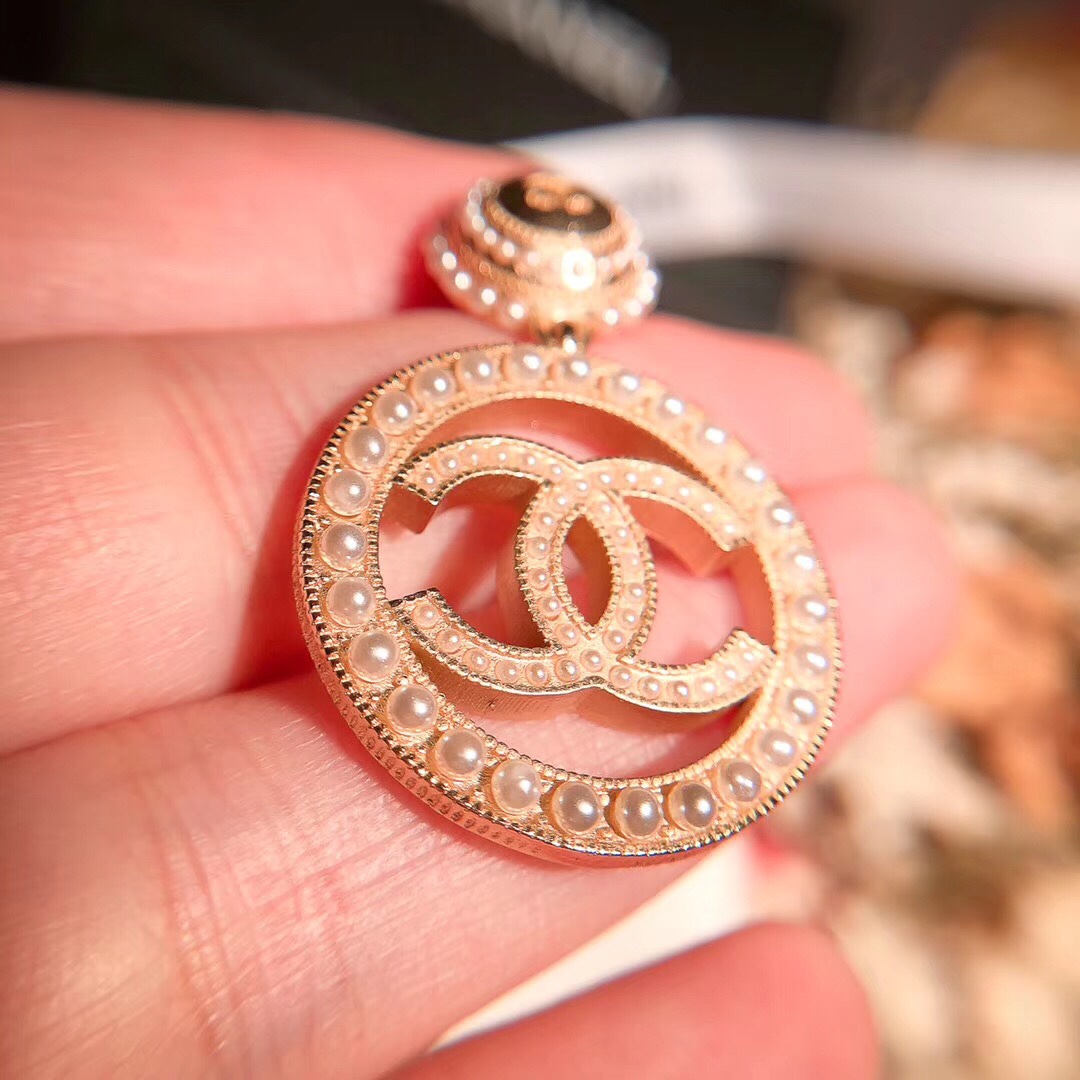 Chanel Earrings Silver L
