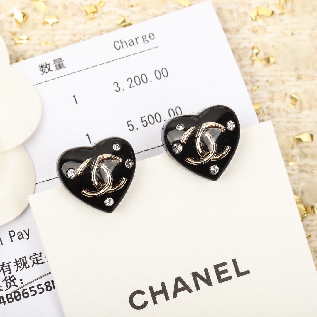Chanel Earrings Inlaid L