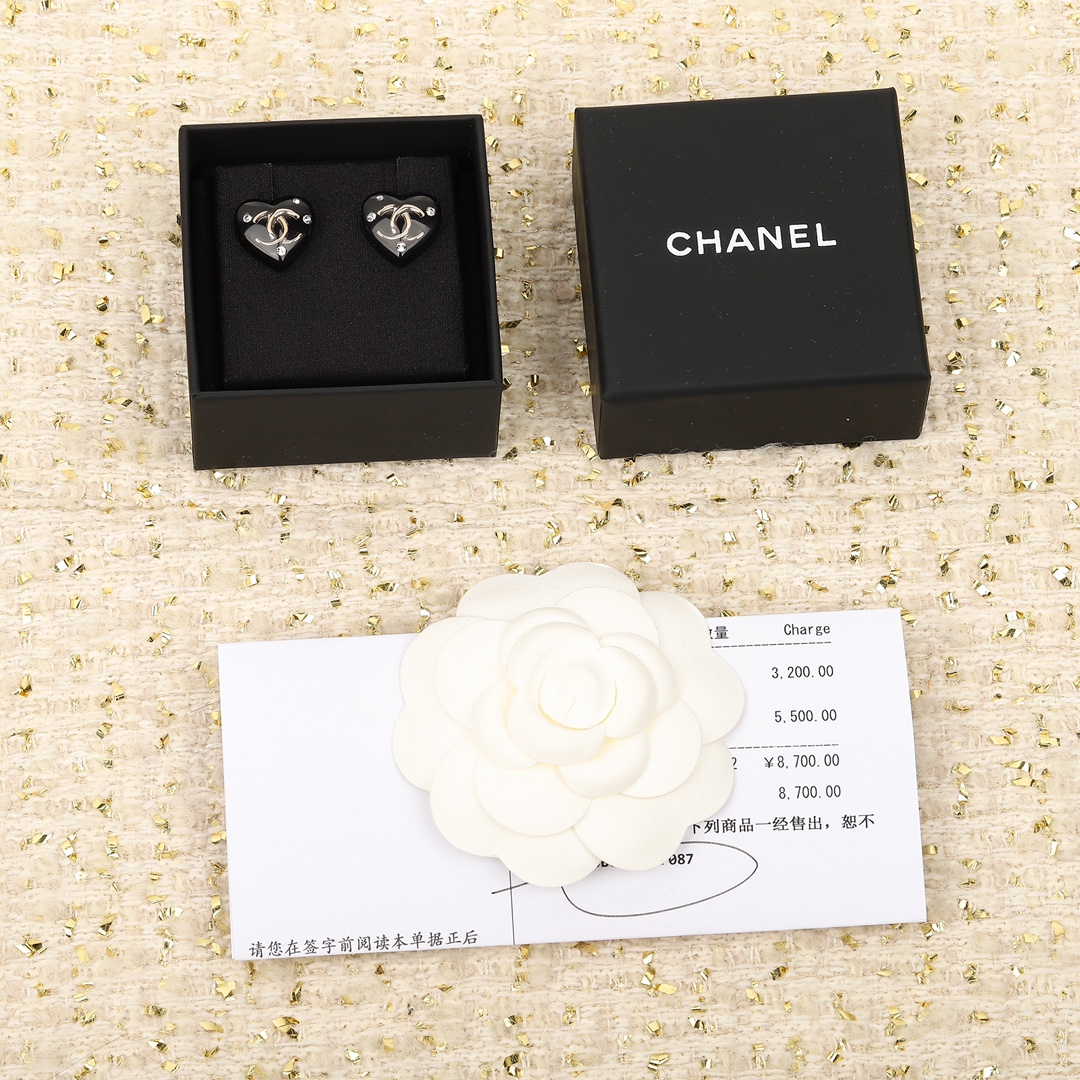 Chanel Earrings Inlaid L