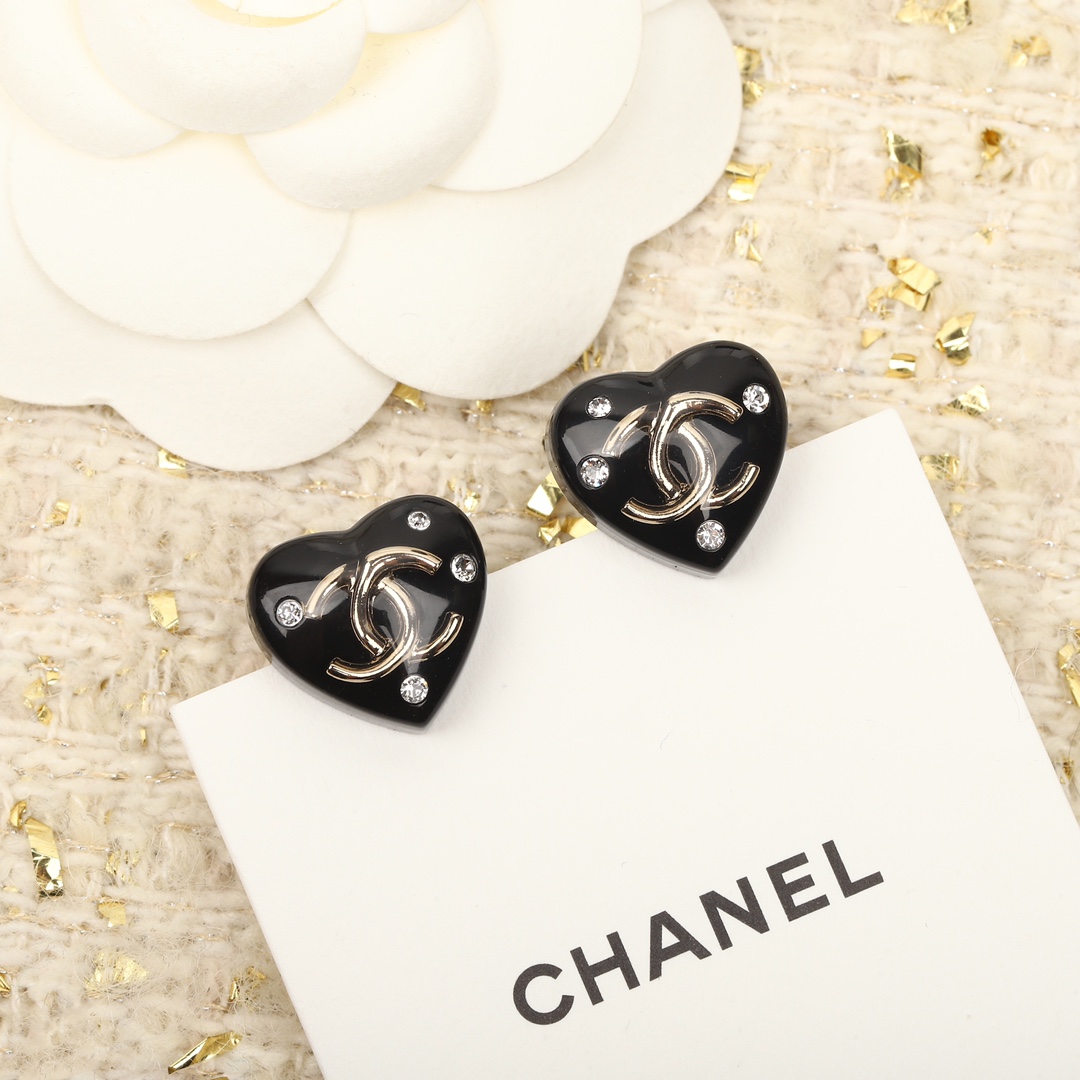 Chanel Earrings Inlaid L