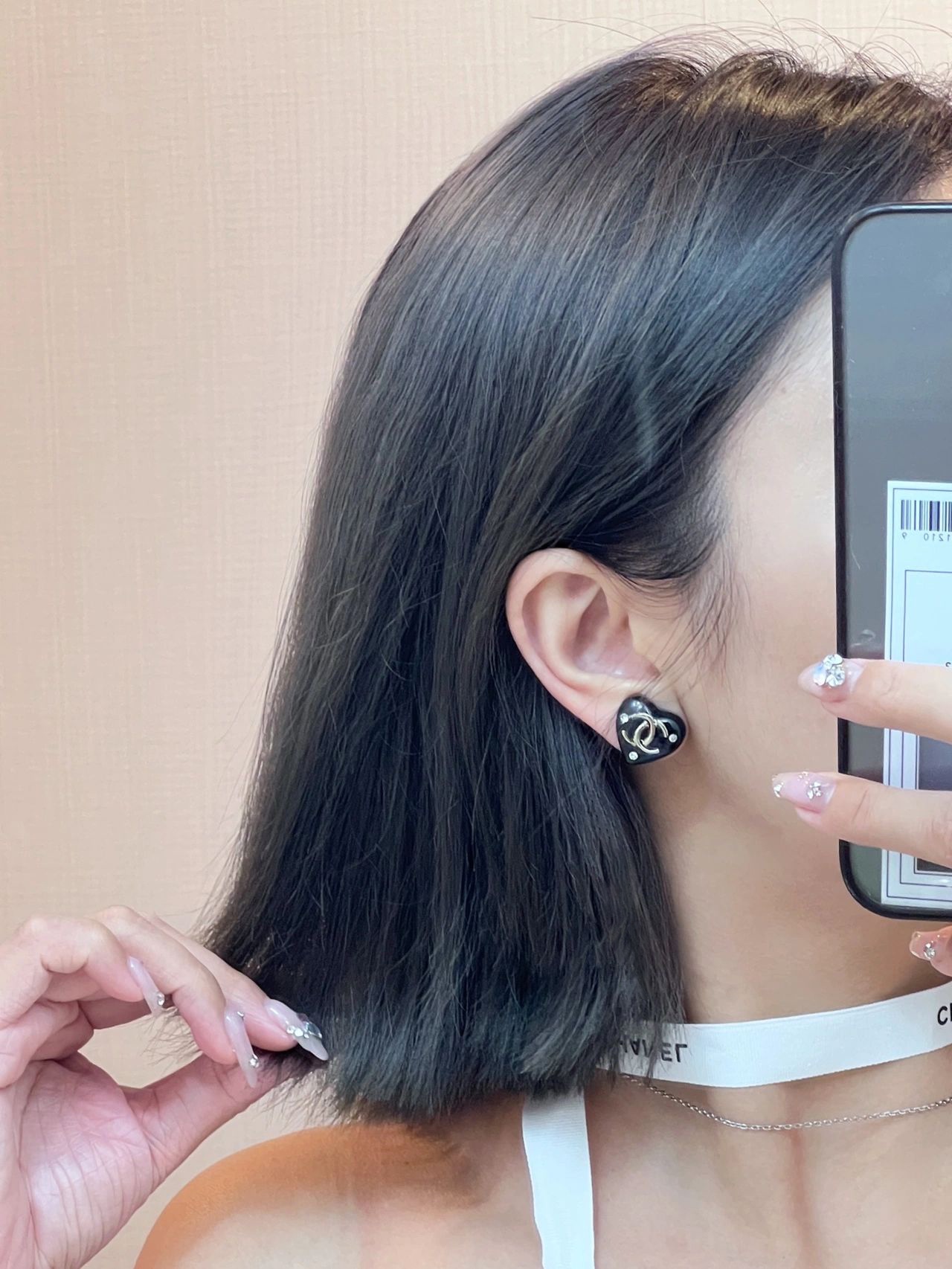 Chanel Earrings Inlaid L