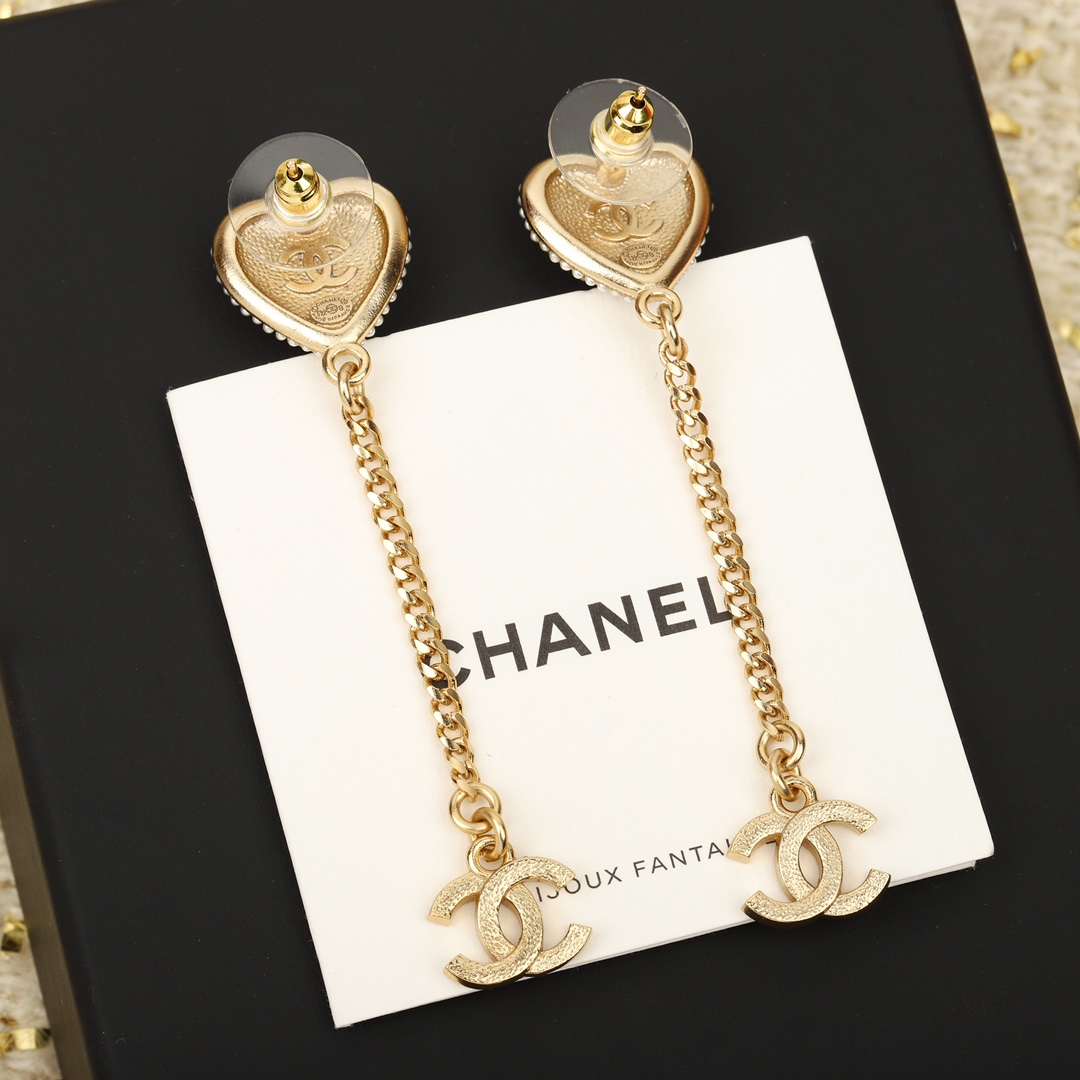 Chanel Earrings Inlaid L