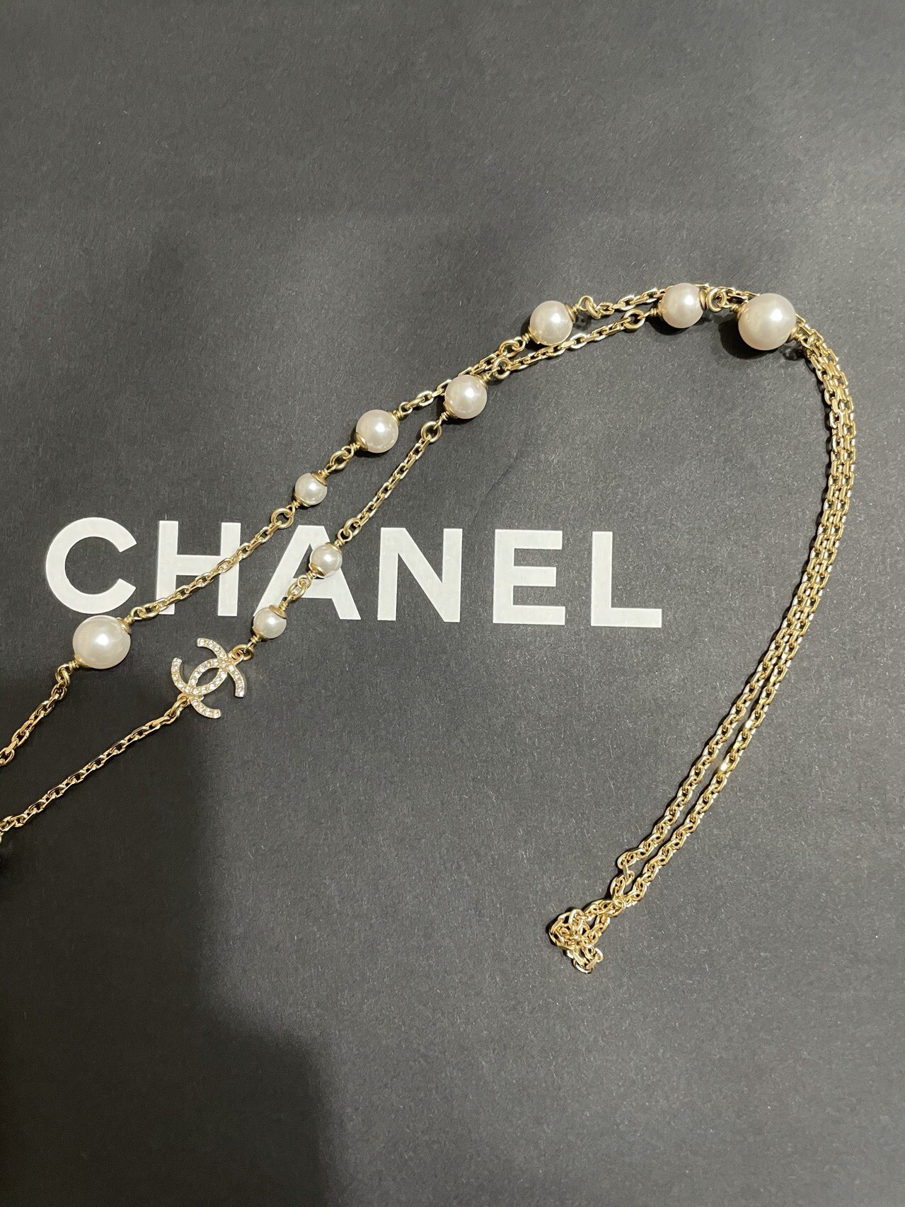 Chanel Necklace Pearl S-l