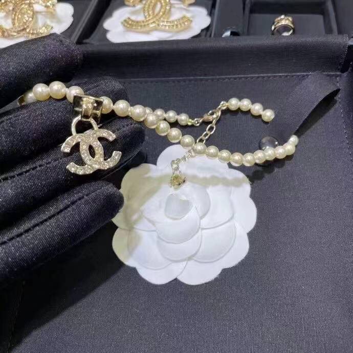 Chanel Necklace Pearl L