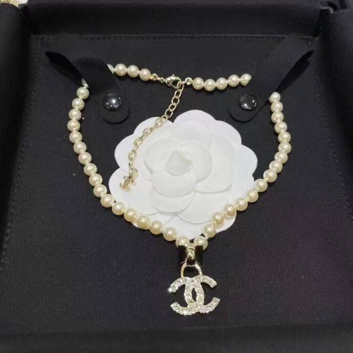 Chanel Necklace Pearl L