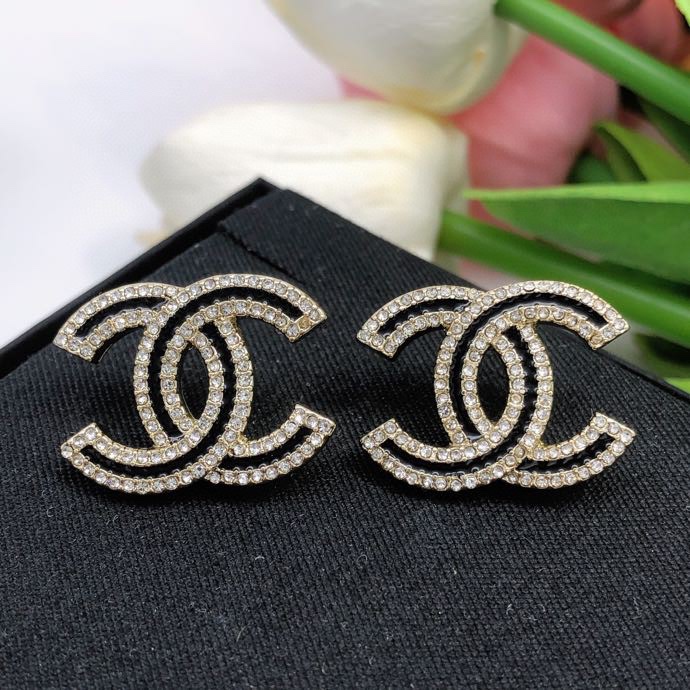 Chanel Earrings Silver L