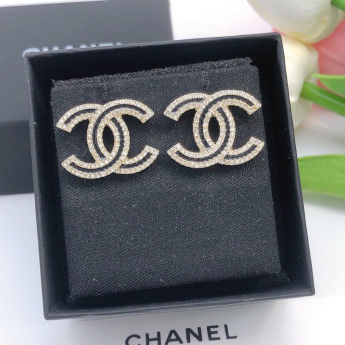 Chanel Earrings Silver L