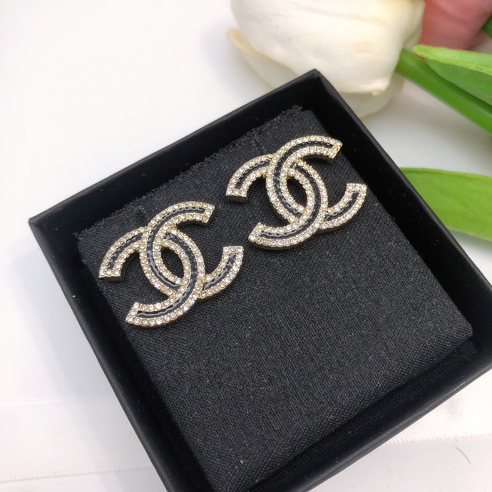 Chanel Earrings Silver L