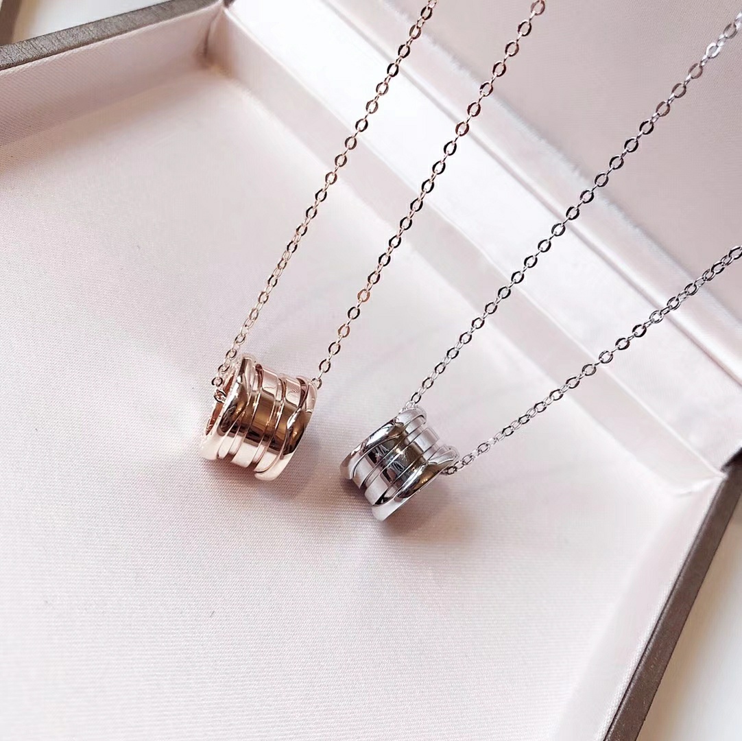 Bvlgari Necklace Platinum Rose Gold S-l