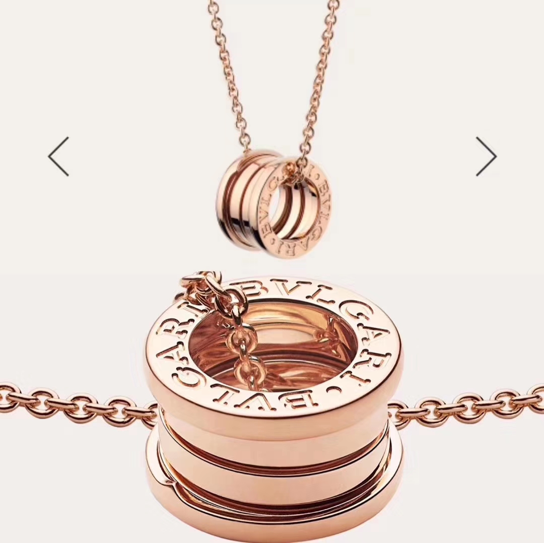 Bvlgari Necklace Platinum Rose Gold S-l