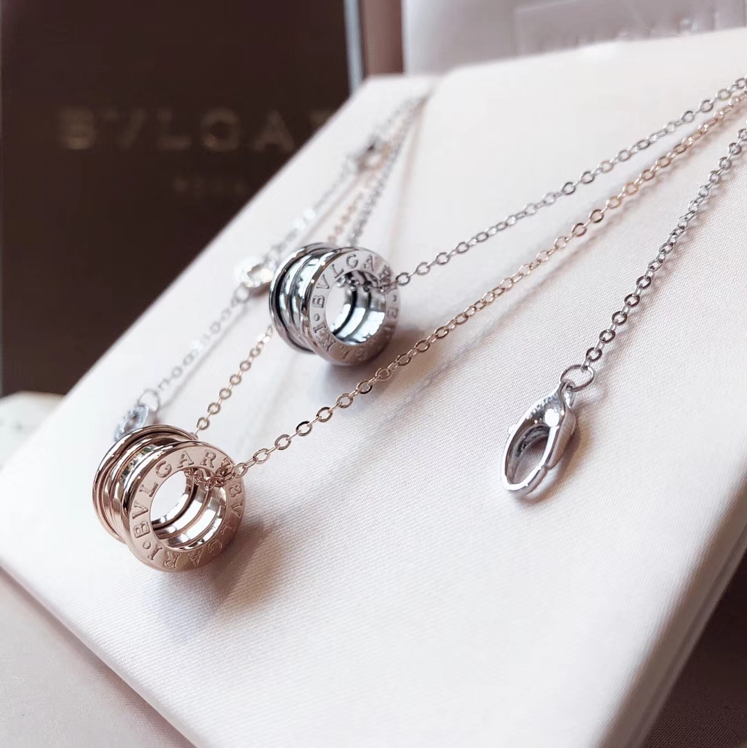 Bvlgari Necklace Platinum Rose Gold S-l