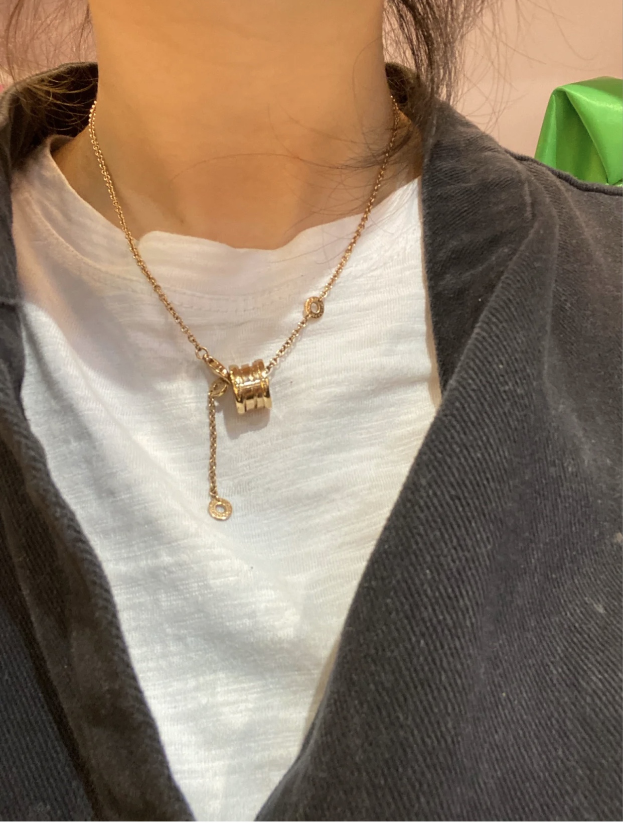 Bvlgari Necklace Platinum Rose Gold S-l