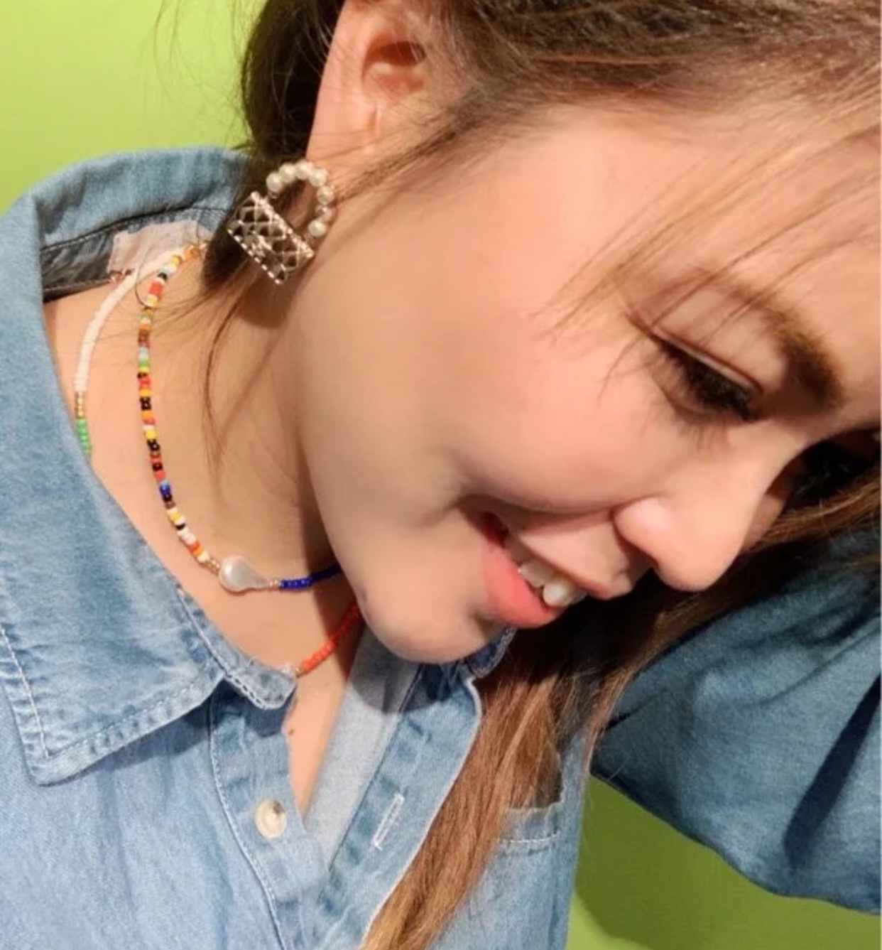 Chanel Earrings Pearl L