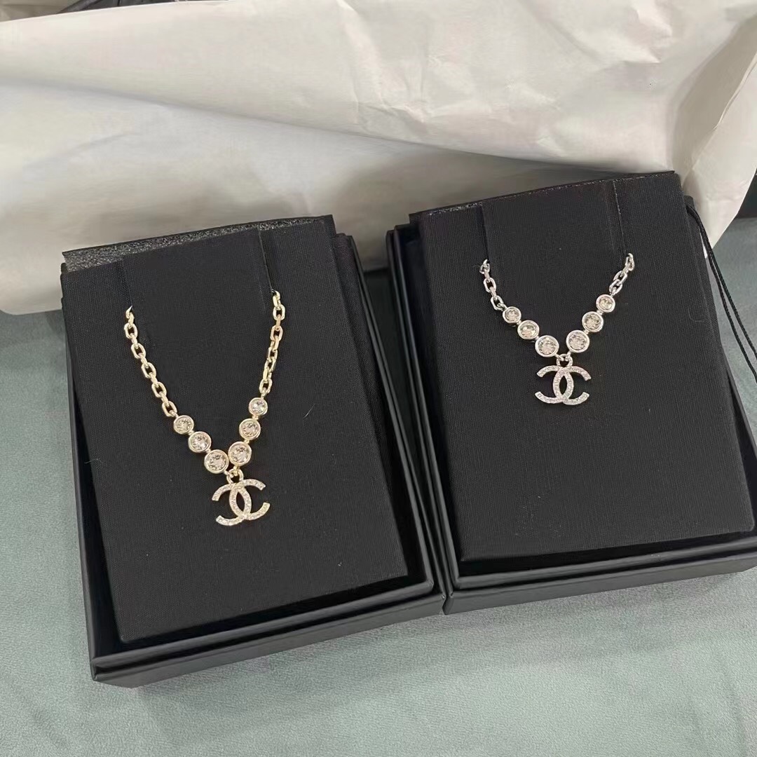 Chanel Necklace Silver Gold