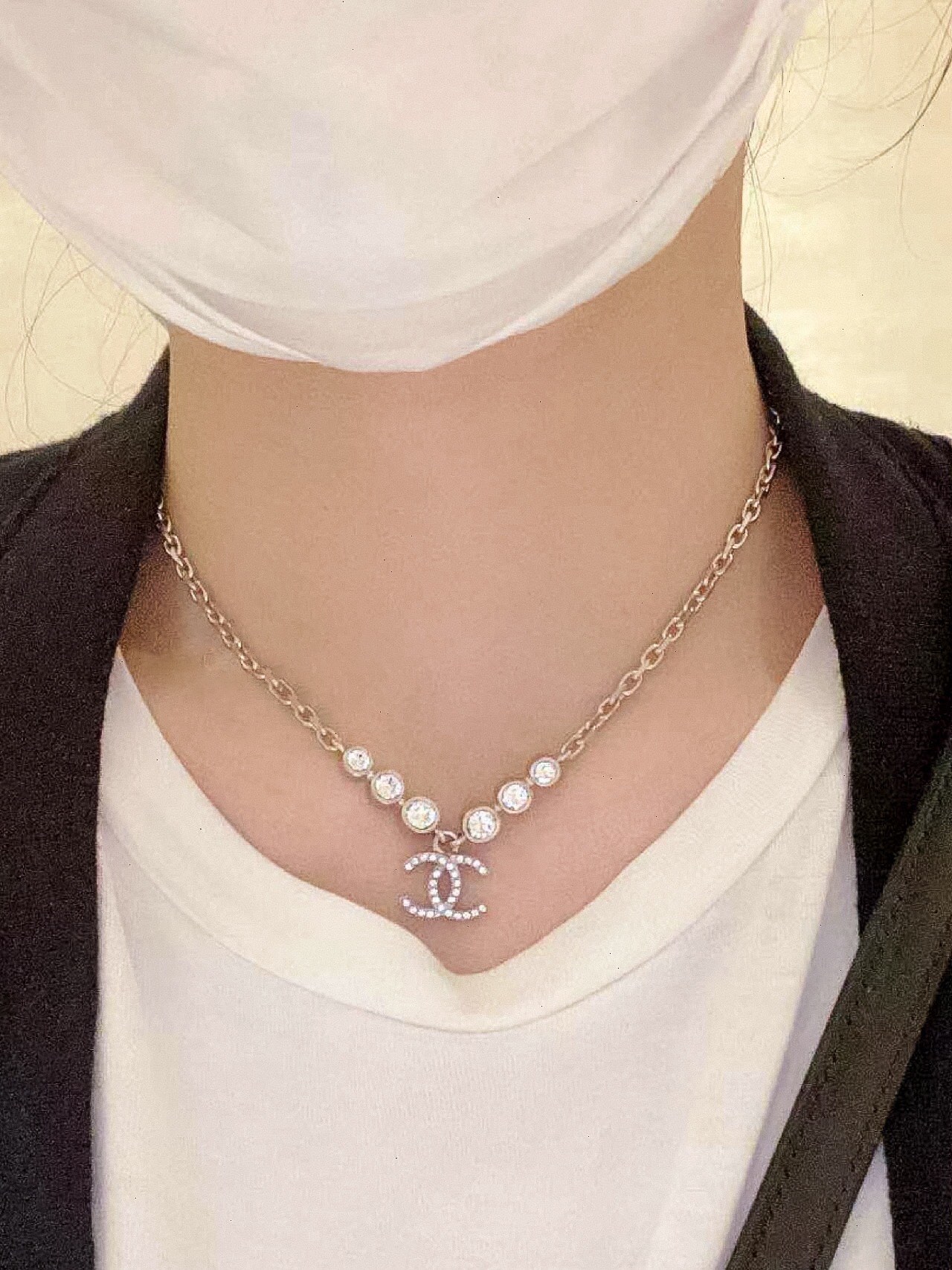 Chanel Necklace Silver Gold