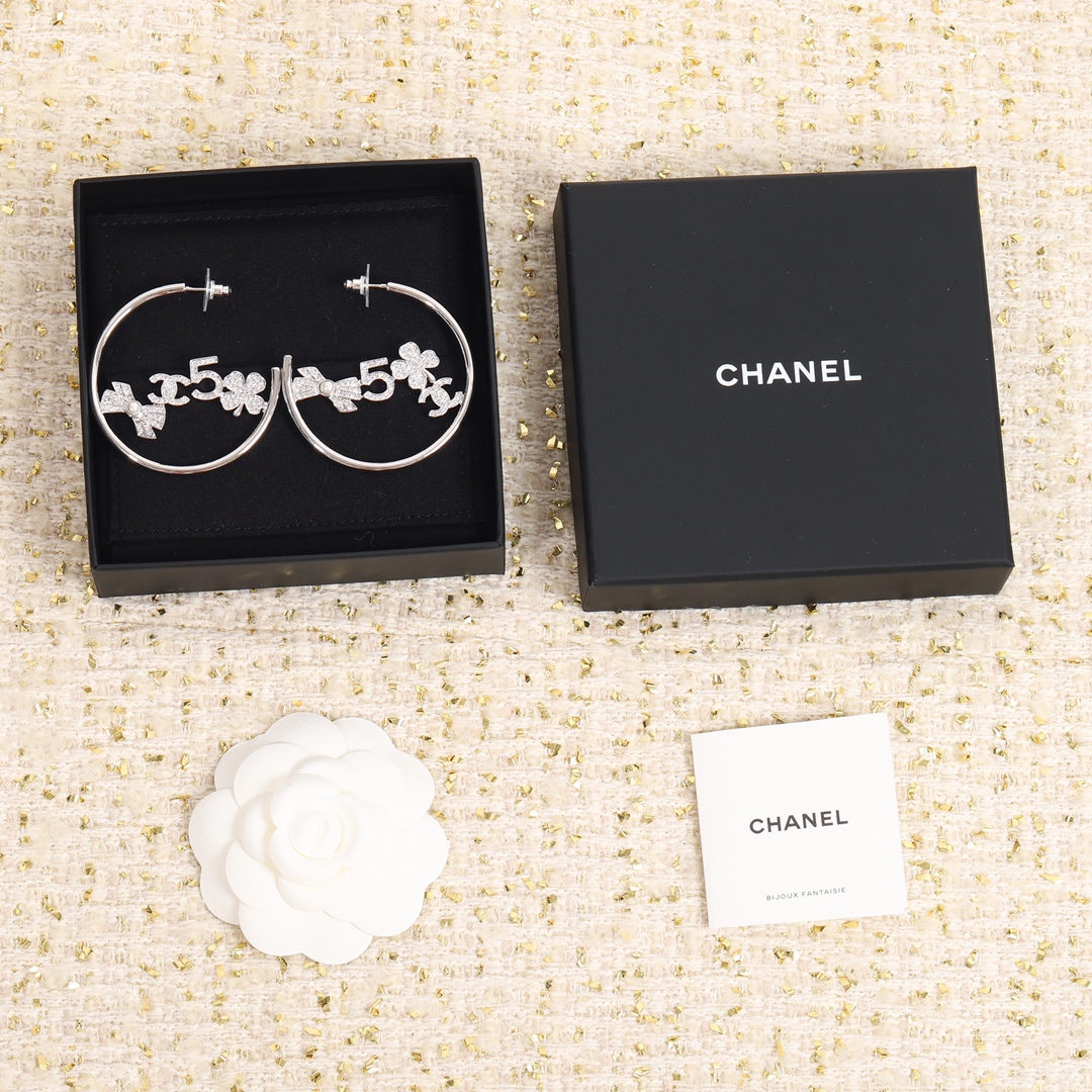 Chanel Earrings Inlaid
