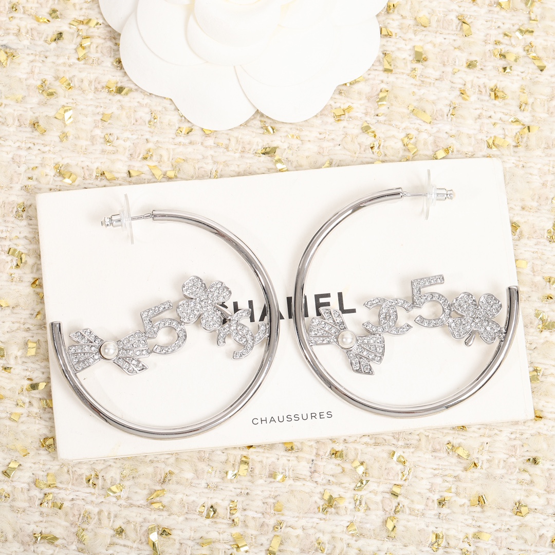 Chanel Earrings Inlaid