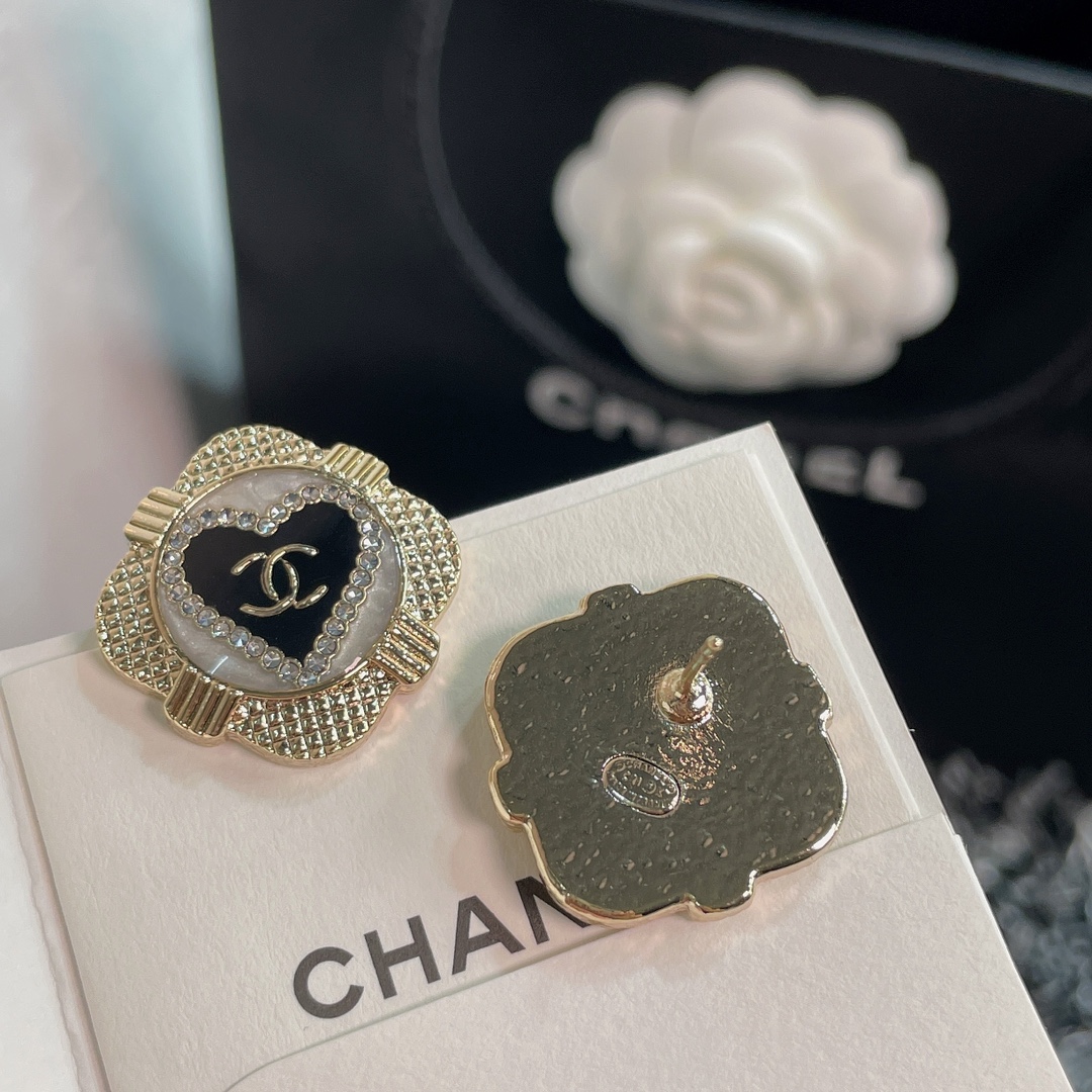 Chanel Earrings Black