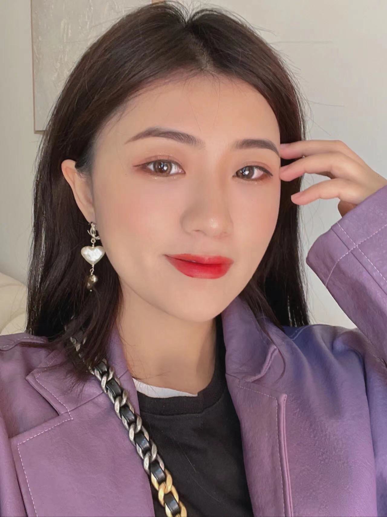 Chanel Earrings Pearl Gold