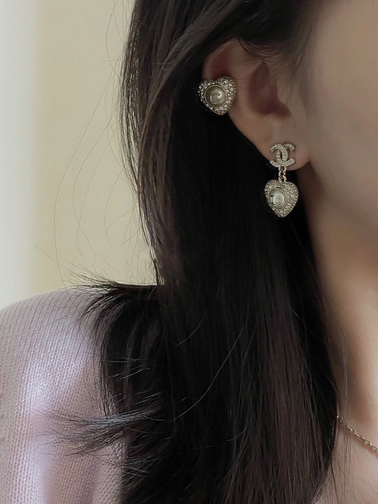 Chanel Earrings Pearl