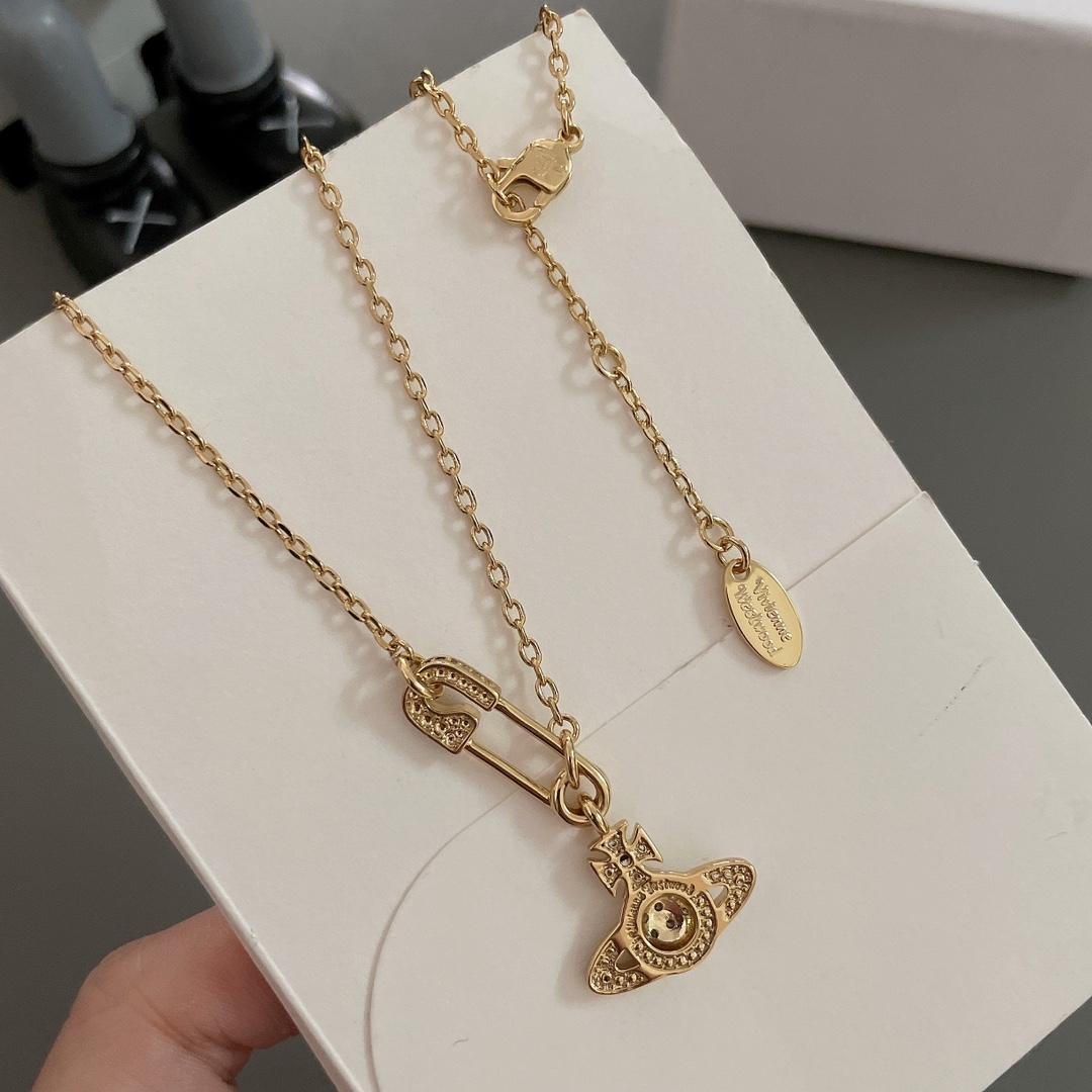 Viviennewestwood Necklace Silver Gold S