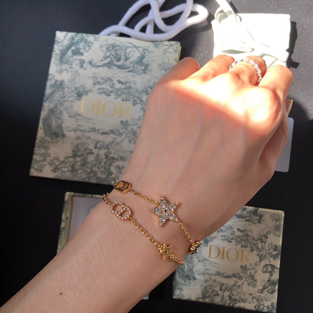 Dior Bracelet Gold Inlaid