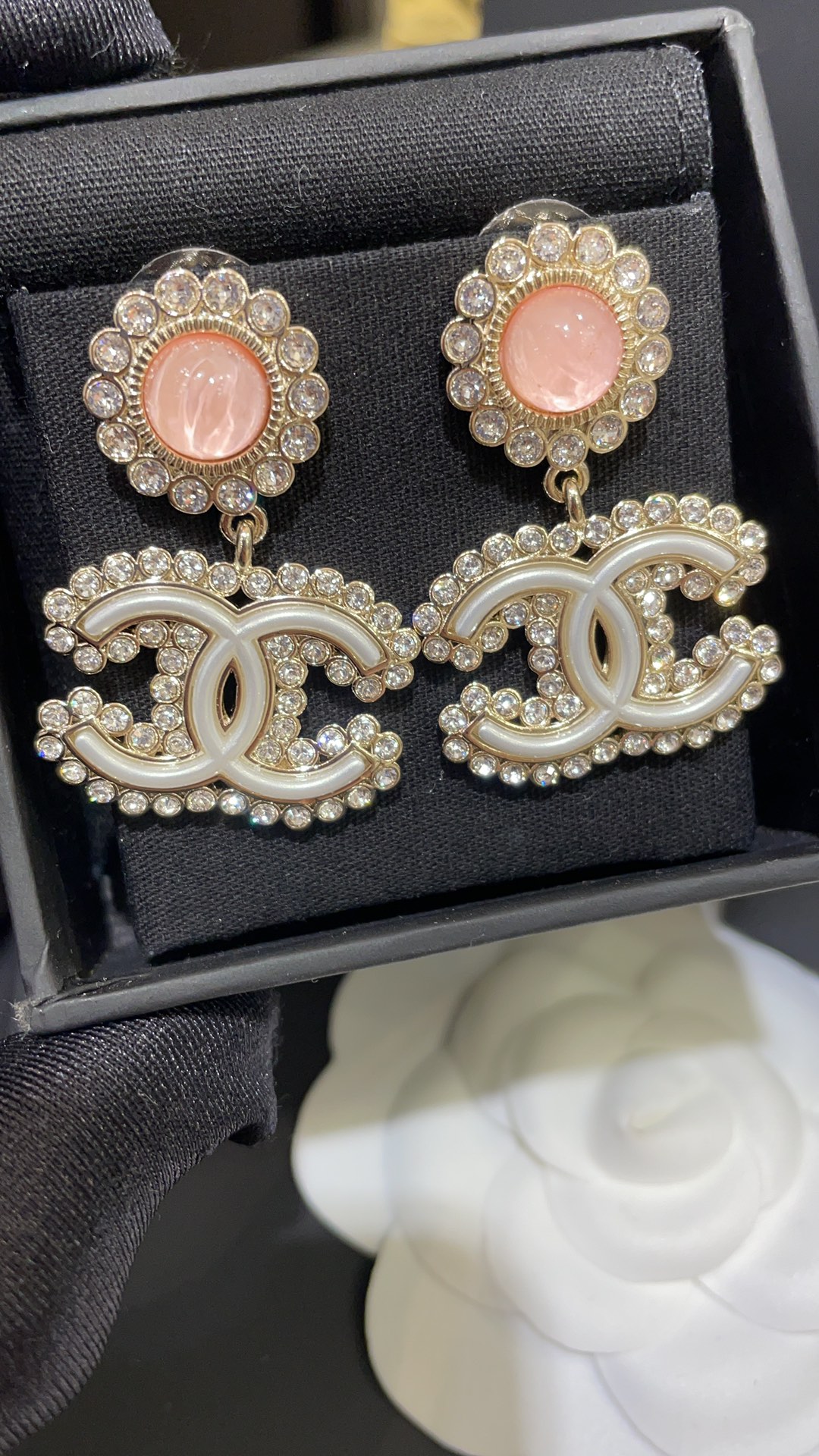 Chanel Earrings Pink