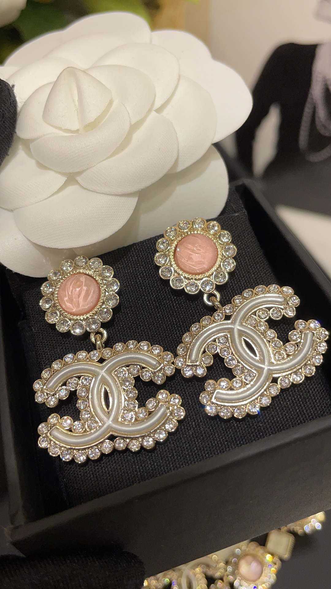 Chanel Earrings Pink