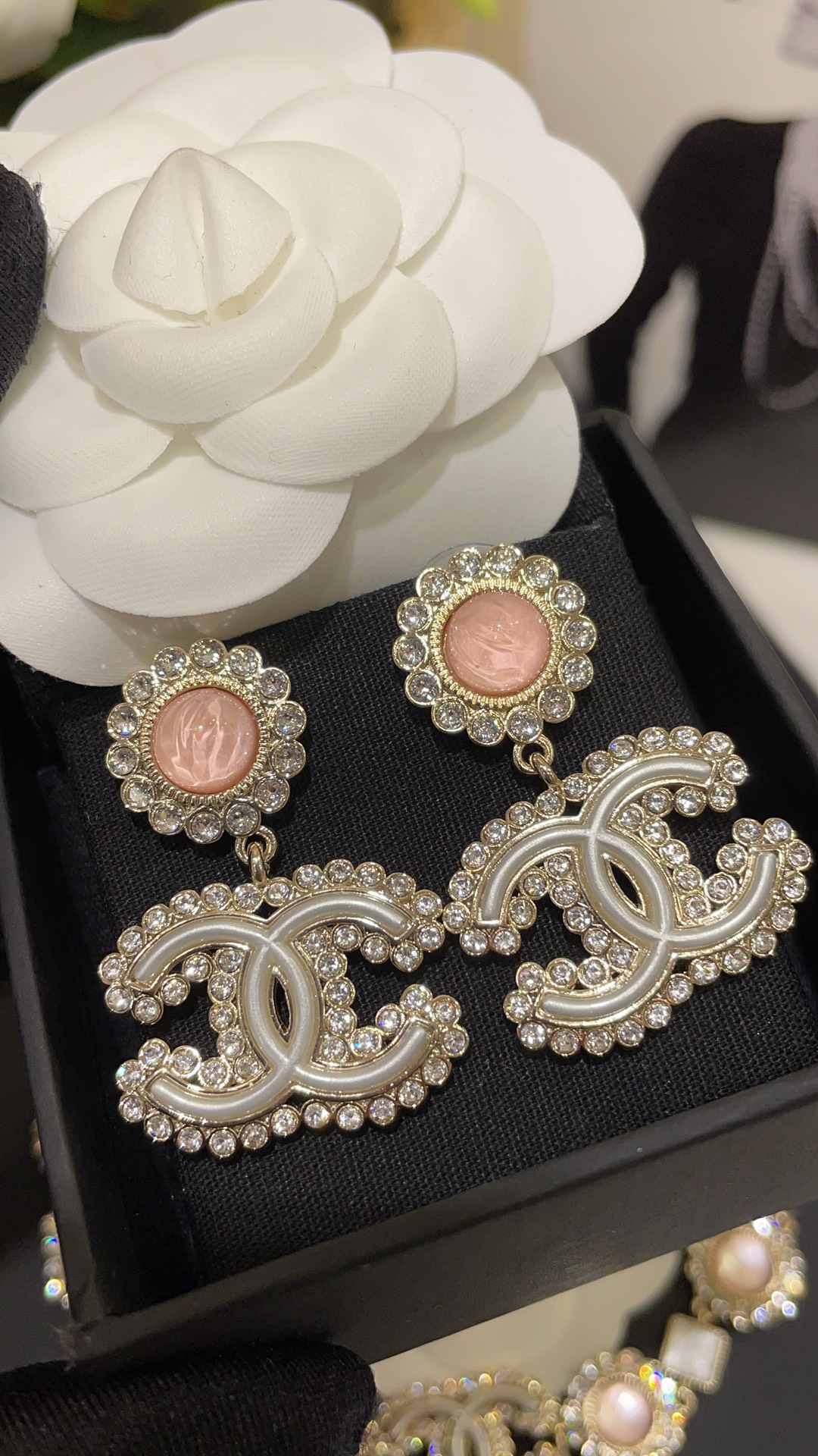 Chanel Earrings Pink