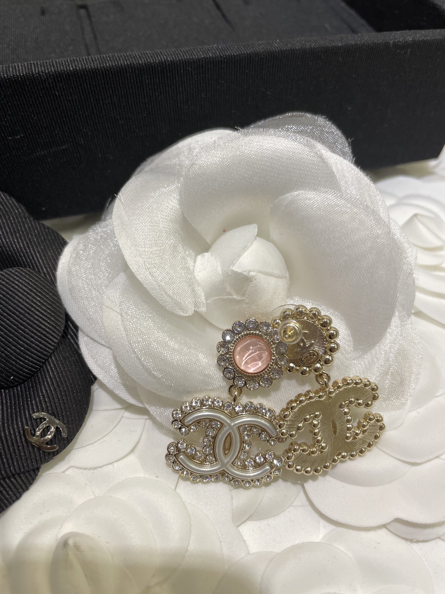 Chanel Earrings Pink