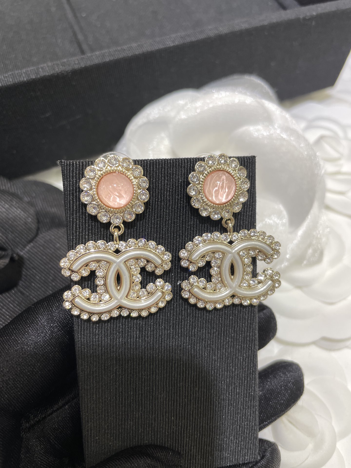 Chanel Earrings Pink