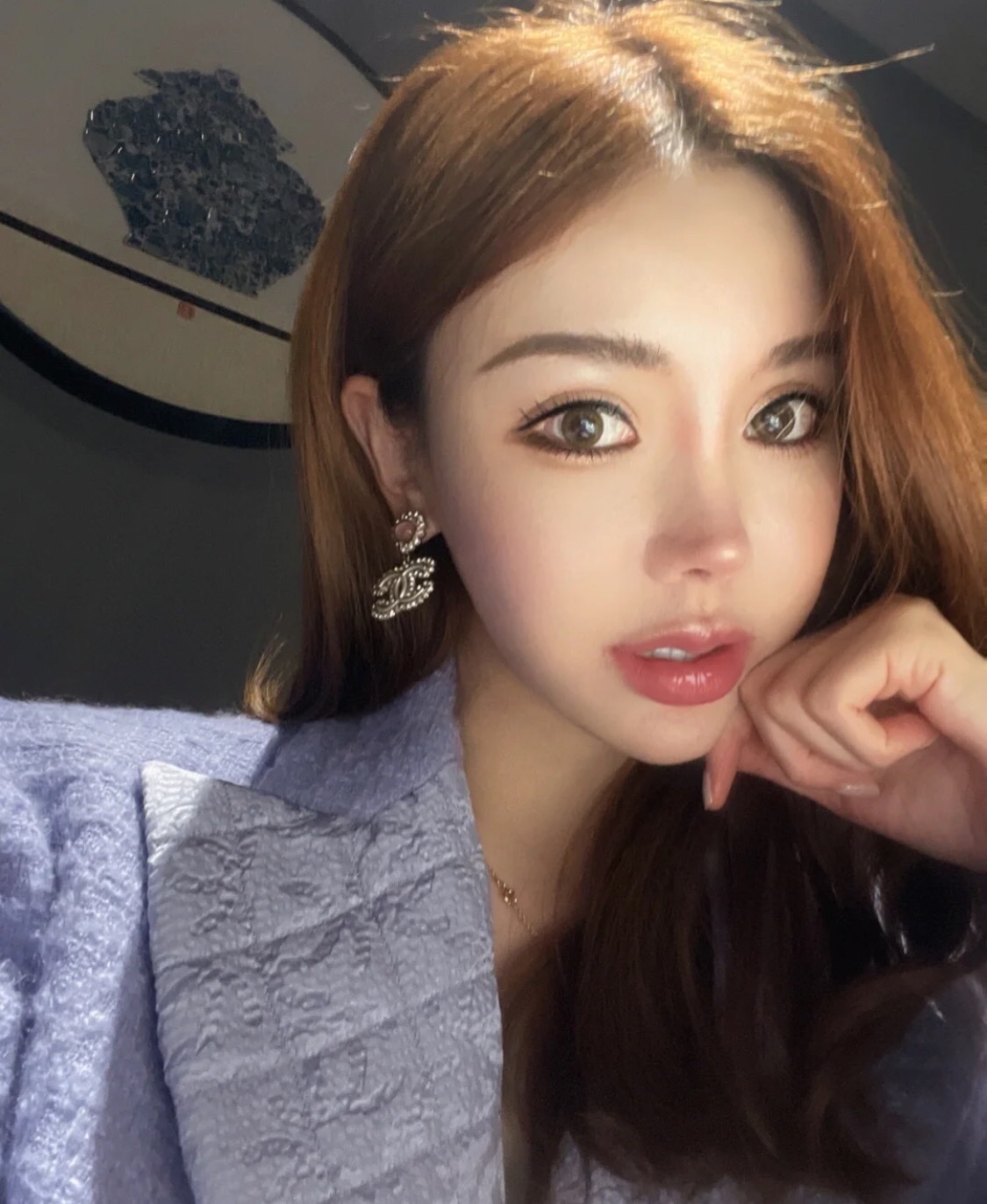 Chanel Earrings Pink