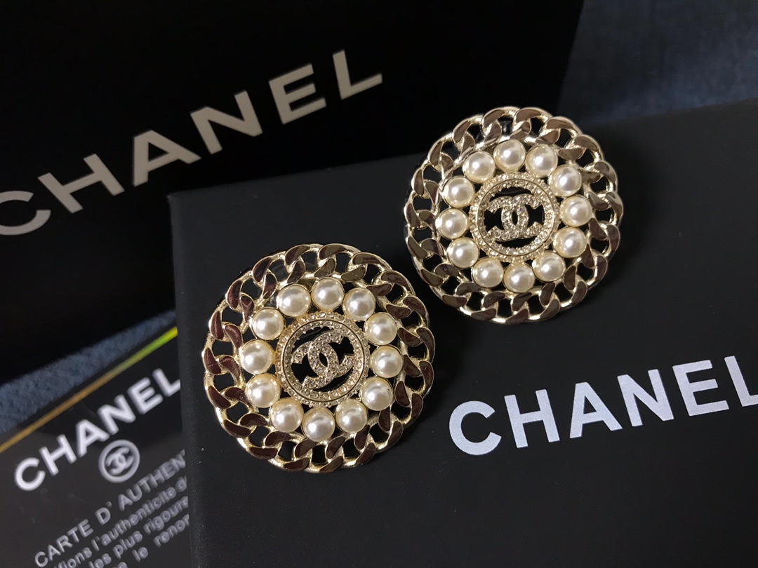 Chanel Earrings Silver S