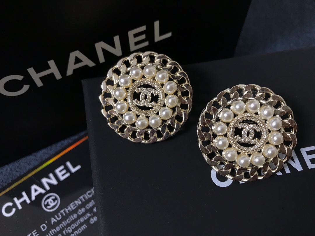 Chanel Earrings Silver S