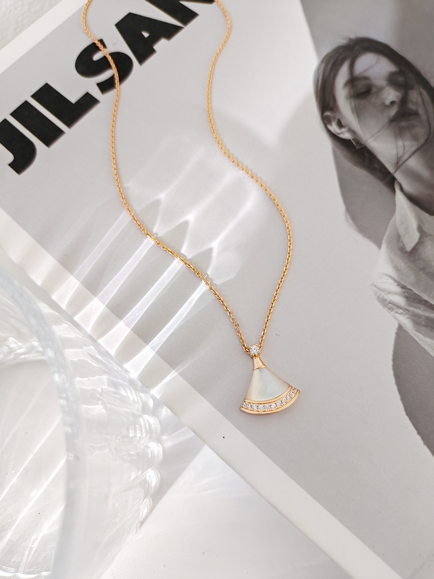 Bvlgari Necklace Silver Inlaid S-l-m