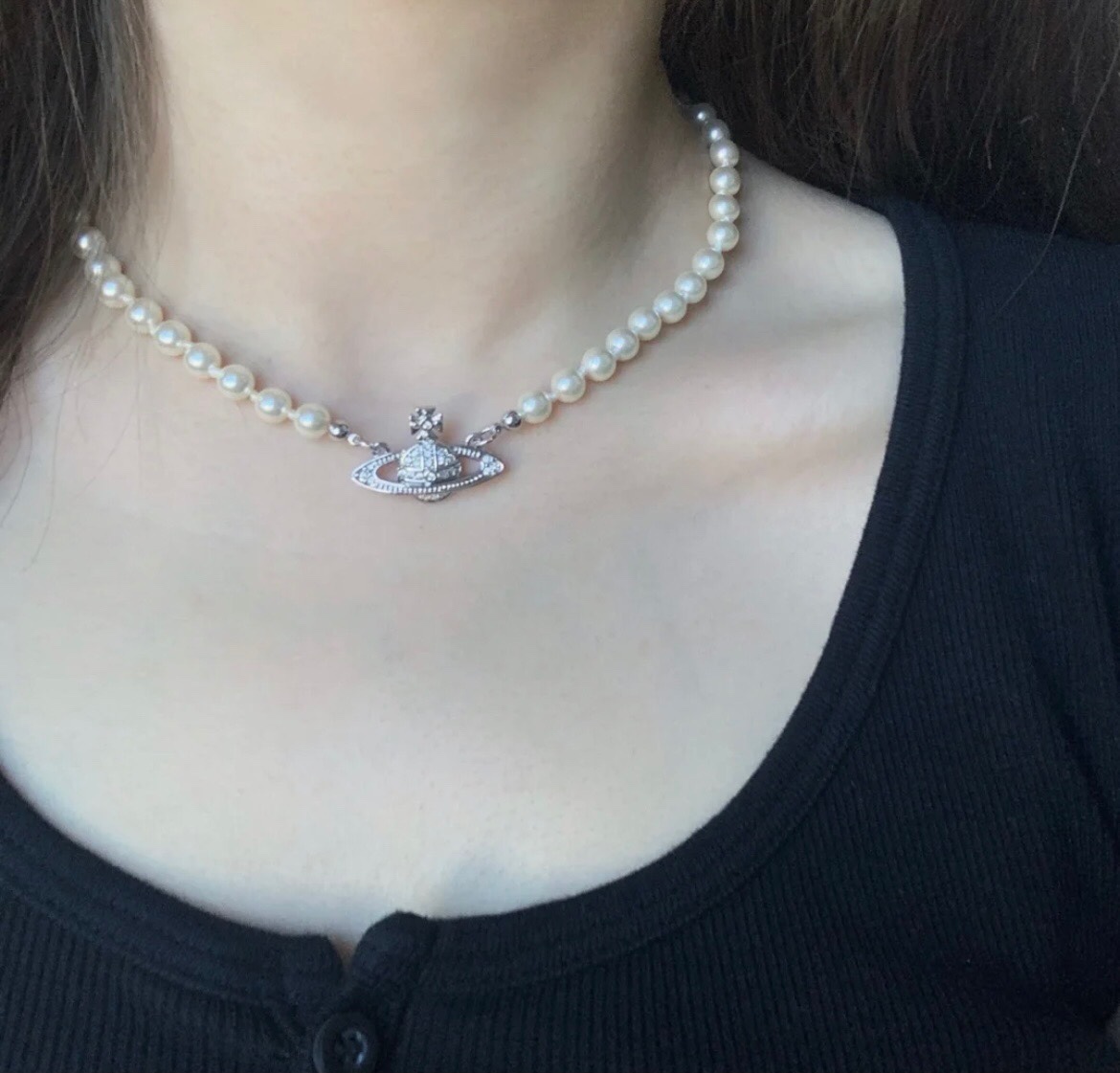 Viviennewestwood Necklace Pearl S